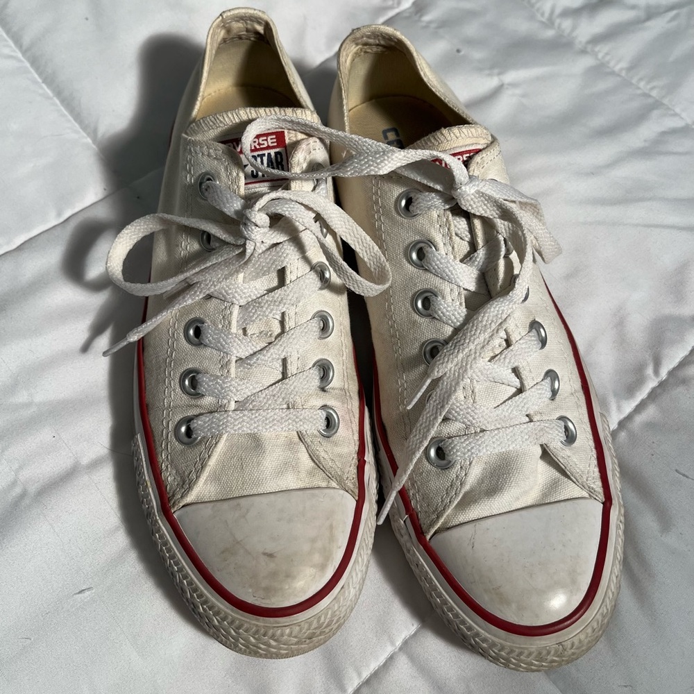 Converse All Star White Shoes Size 8
